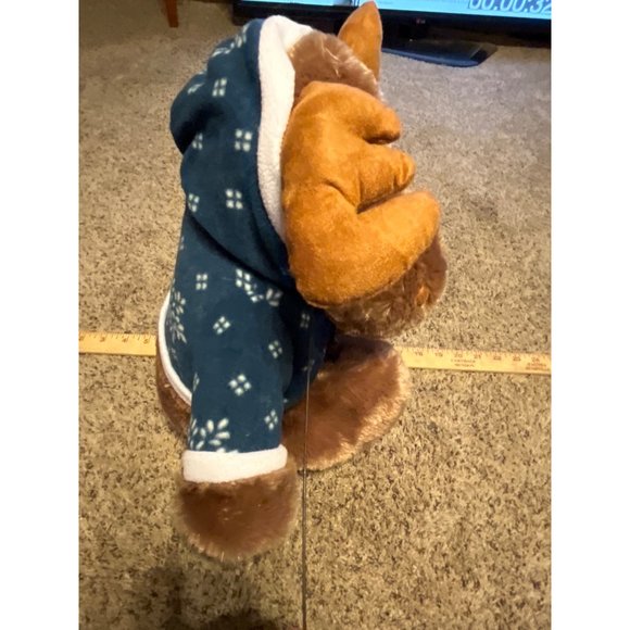 Dan Dee Collector's Choice Moose 16" Brown Winter Plush Hoodie Stuffed Animal - Picture 5 of 9